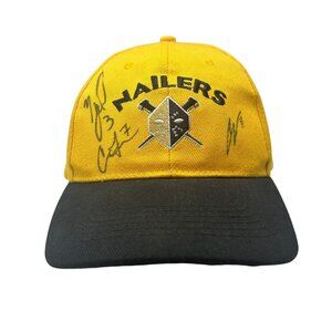 Wheeling Nailers ECHL Autographed Hat Connor Leen Cody Wydo Mickael Beauregard